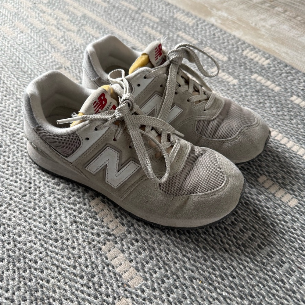 New Balance Kids Sneakers in Gray and White